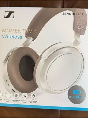 Sennheiser Momentum 4 Wireless Headphones — White & Brown